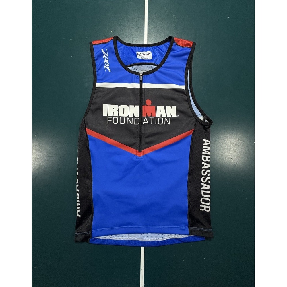 Zoot Ironman Foundation Singlet Cycling Jersey Womens Large Triathlon Ambassador